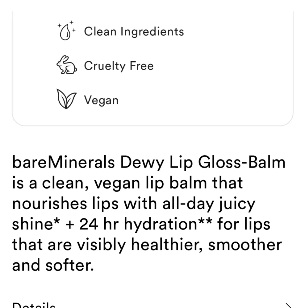 NIB BAREMINERALS MINERALIST DEWY GLOSS LIP BALM - Picture 4 of 16